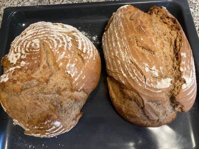 Roggenmischbrot mit Kastanien- und Emmermehl